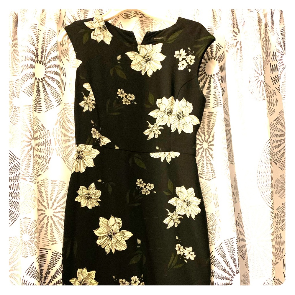 Banana Republic knee length fitted dress